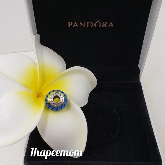 Pandora Charm Blue Murano Authentic .925 - Picture 4 of 6